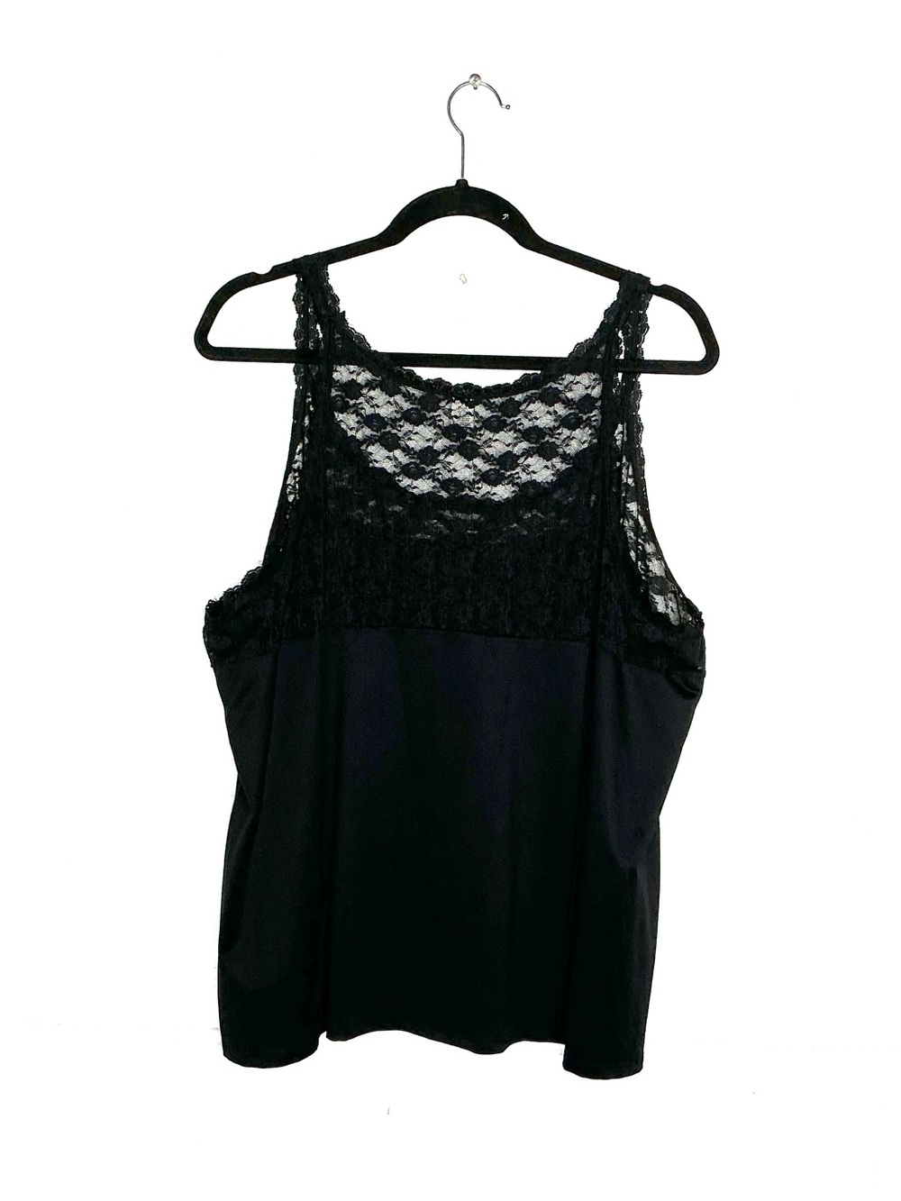 < Cato Plus Size Black Lace Trimmed Tank Top Whimsigoth Witchy > - Picture 4 of 4